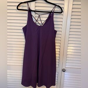 She + Sky Purple Spaghetti Strap Dress